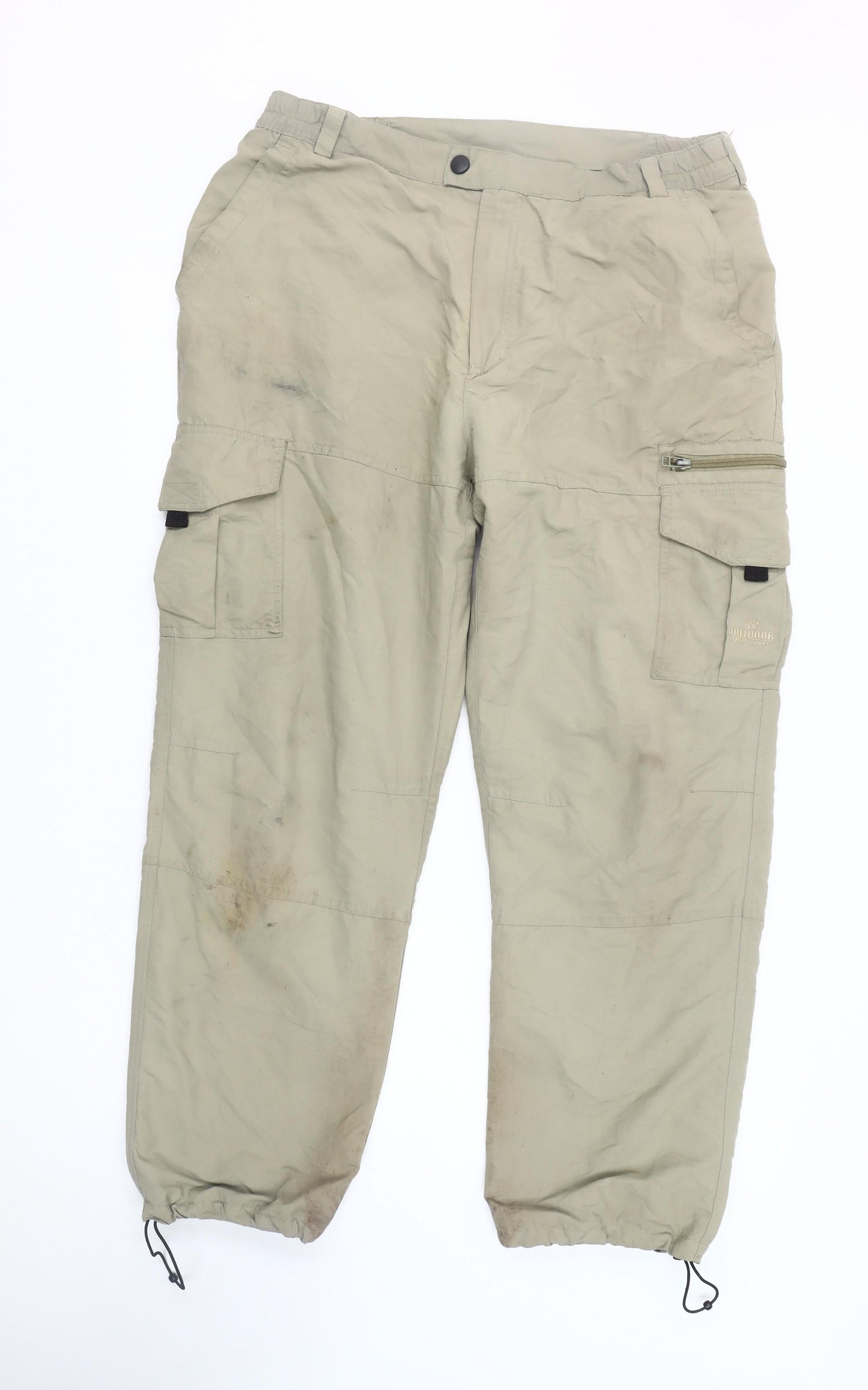 Outdoor Discovery Men's Beige Cargo Trousers L