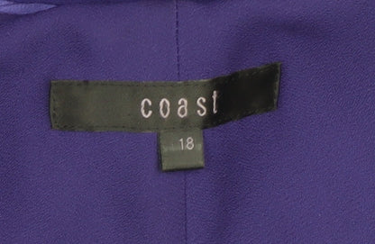 Coast Women's Purple Shift Dress, Size 18, Party Chic