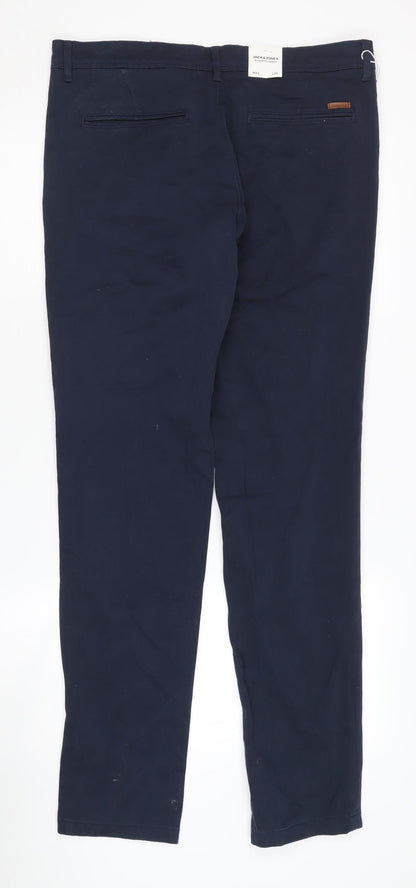 Jack & Jones Men's Blue Chino Trousers 32