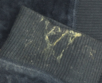 Hollister Women's Black Velour Full Zip Hoodie L