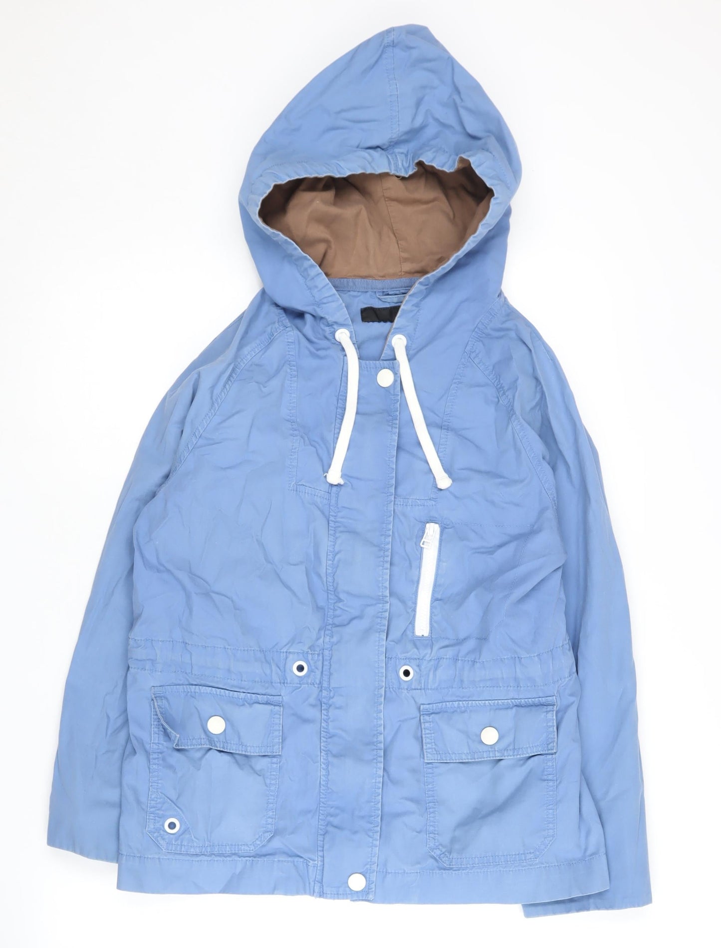 Womens UK Size 12 NEXT Blue Rain Coat