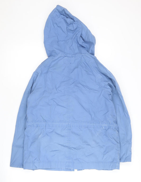 Womens UK Size 12 NEXT Blue Rain Coat