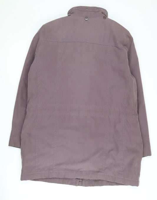 Bm Women's Purple Long Coat - Size S, Casual