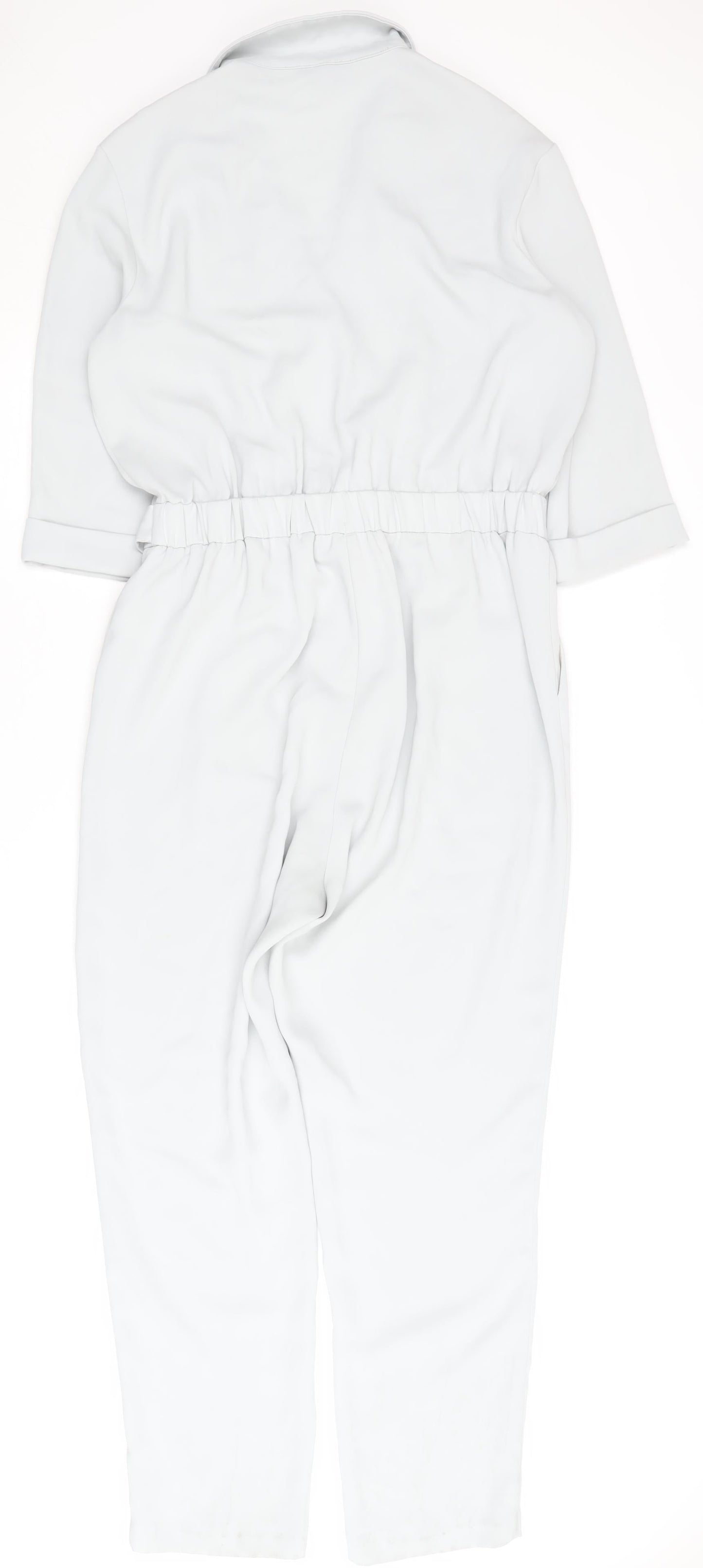 Topshop Women’s White Belted Jumpsuit Size 14