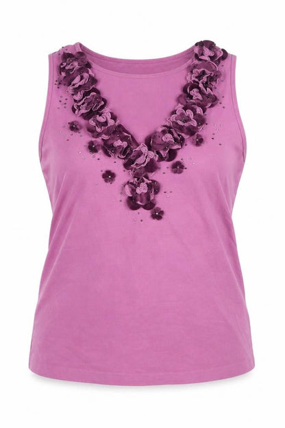 Womens UK Size 16 NEXT Pink Basic Tank