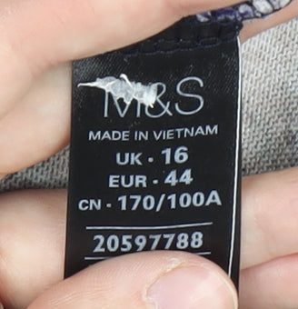 Womens UK Size 16 Marks and Spencer Multicoloured Pullover Jumper