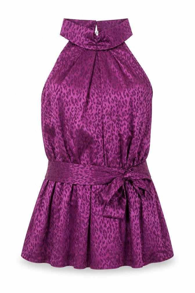 Womens UK Size 16 Principles Purple Basic Blouse