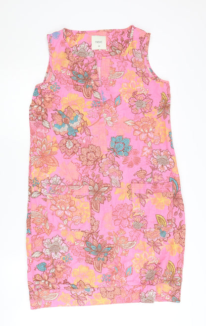 Next Women's Pink Floral Dress, Size 10