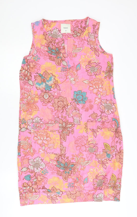 Next Women's Pink Floral Dress, Size 10