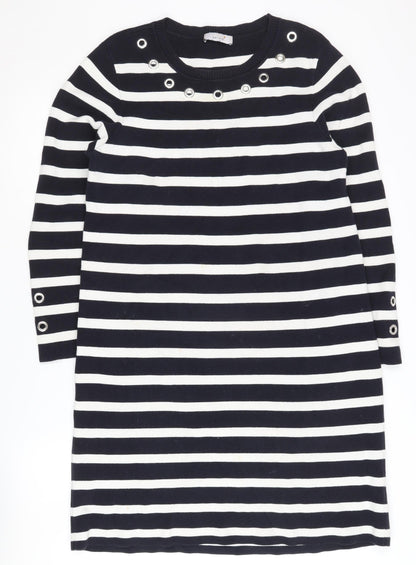 Marks and Spencer Women's Black Striped Shift Dress