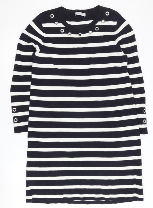 Marks and Spencer Women's Black Striped Shift Dress