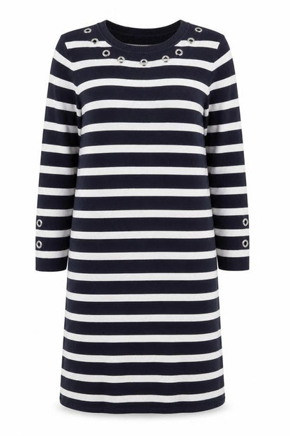 Marks and Spencer Women's Black Striped Shift Dress