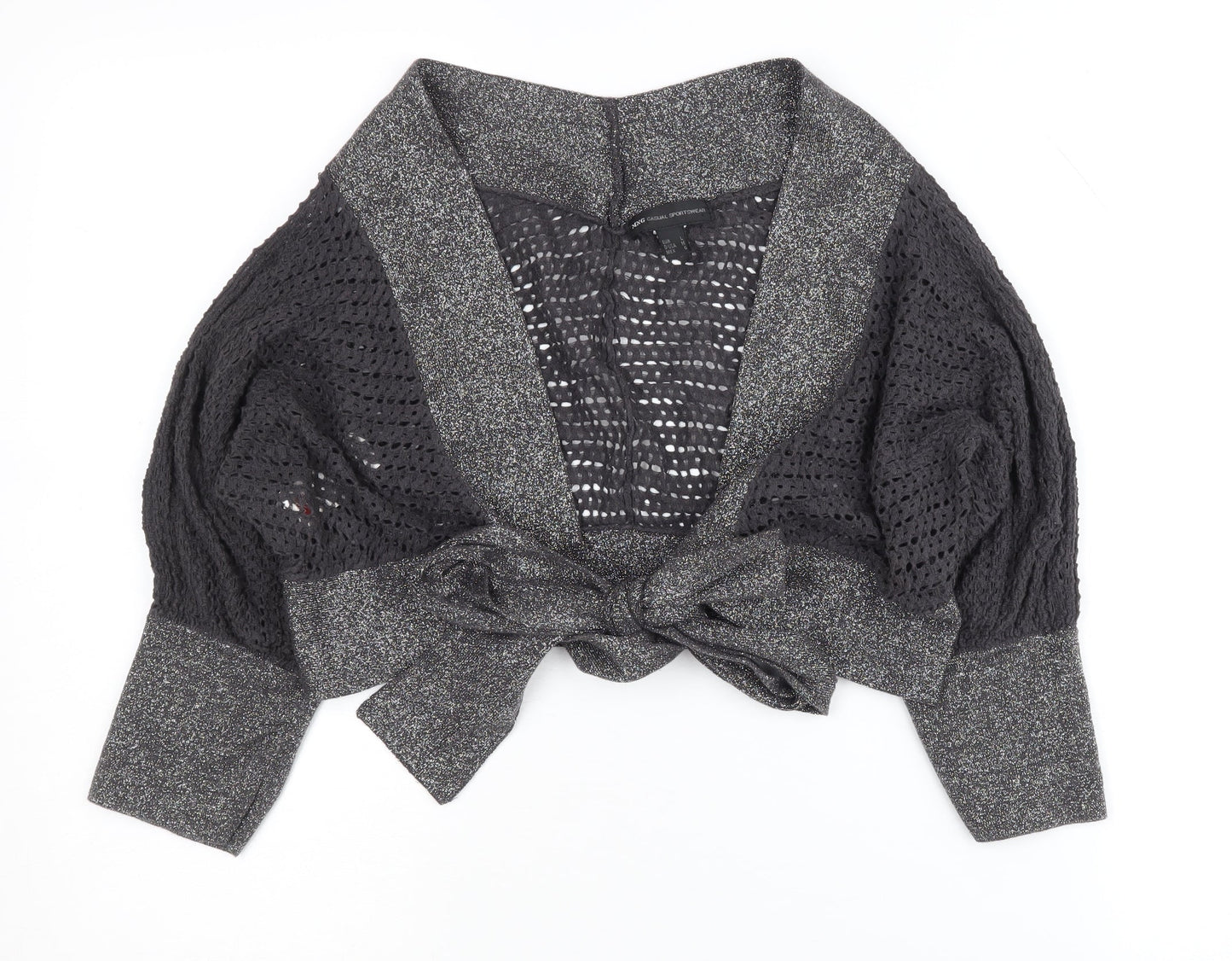 Womens UK Size L MNG Black Shrug Jumper