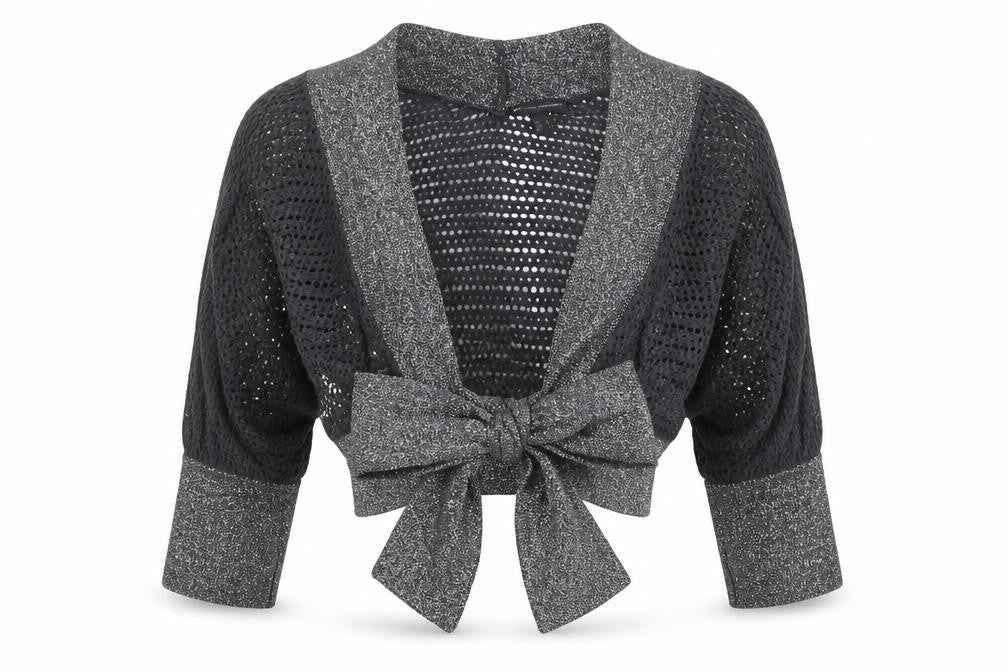 Womens UK Size L MNG Black Shrug Jumper