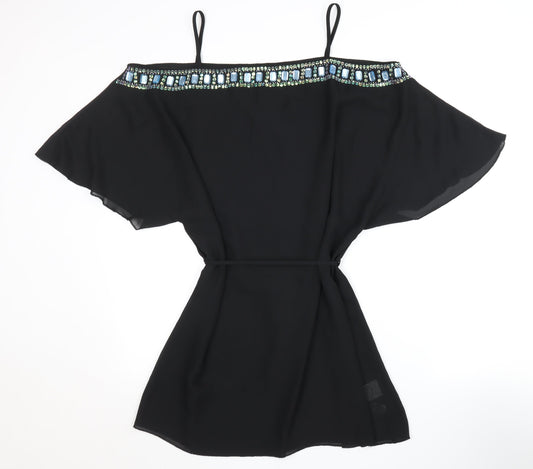 Womens UK Size 16 NEXT Black Basic Blouse