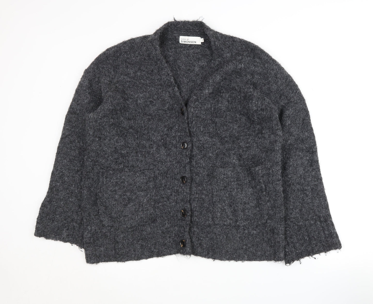 Karen by Simonsen Women's Grey Cardigan - Size M