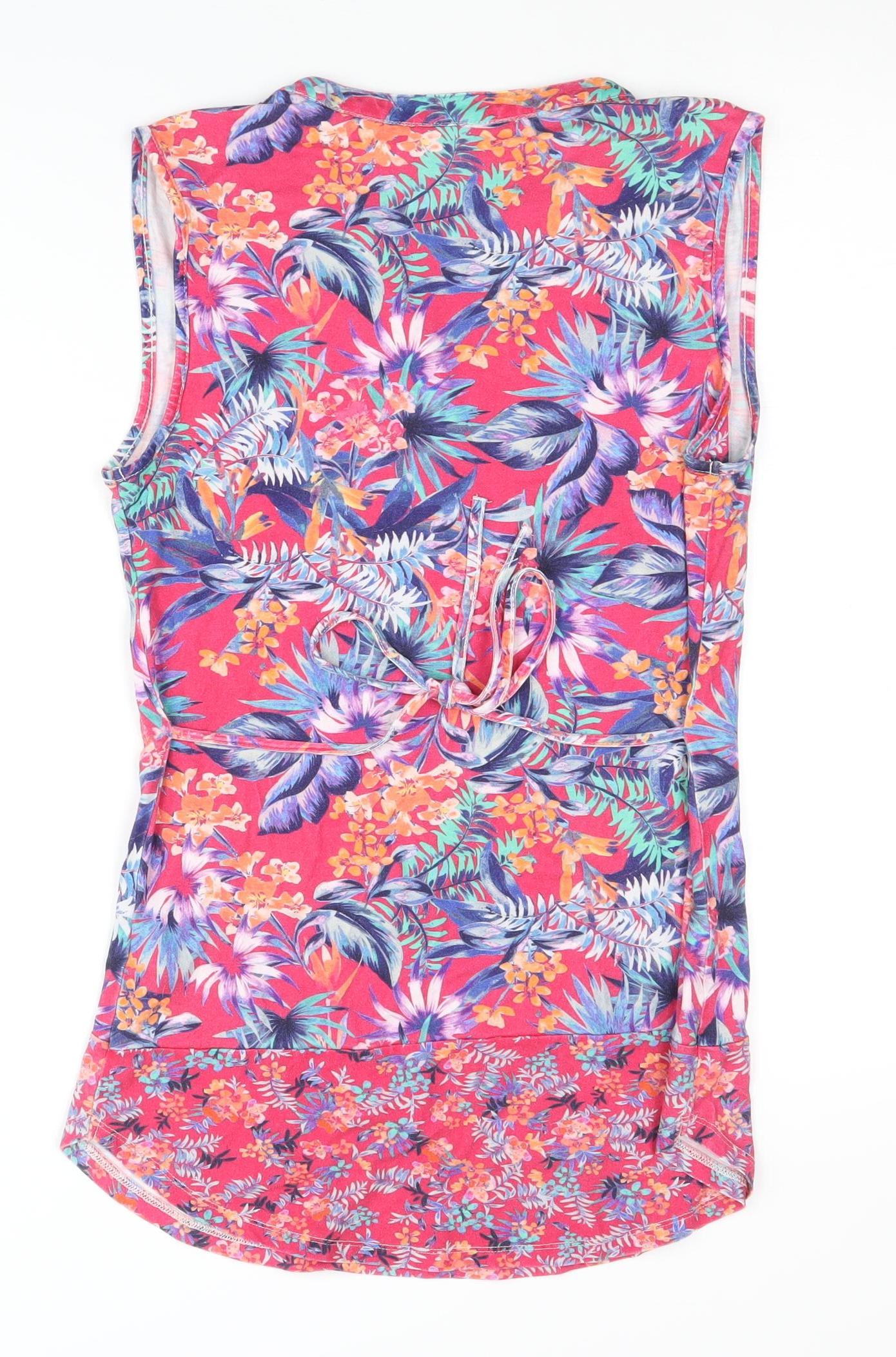 Womens UK Size 8 Marks and Spencer Multicoloured Basic Blouse