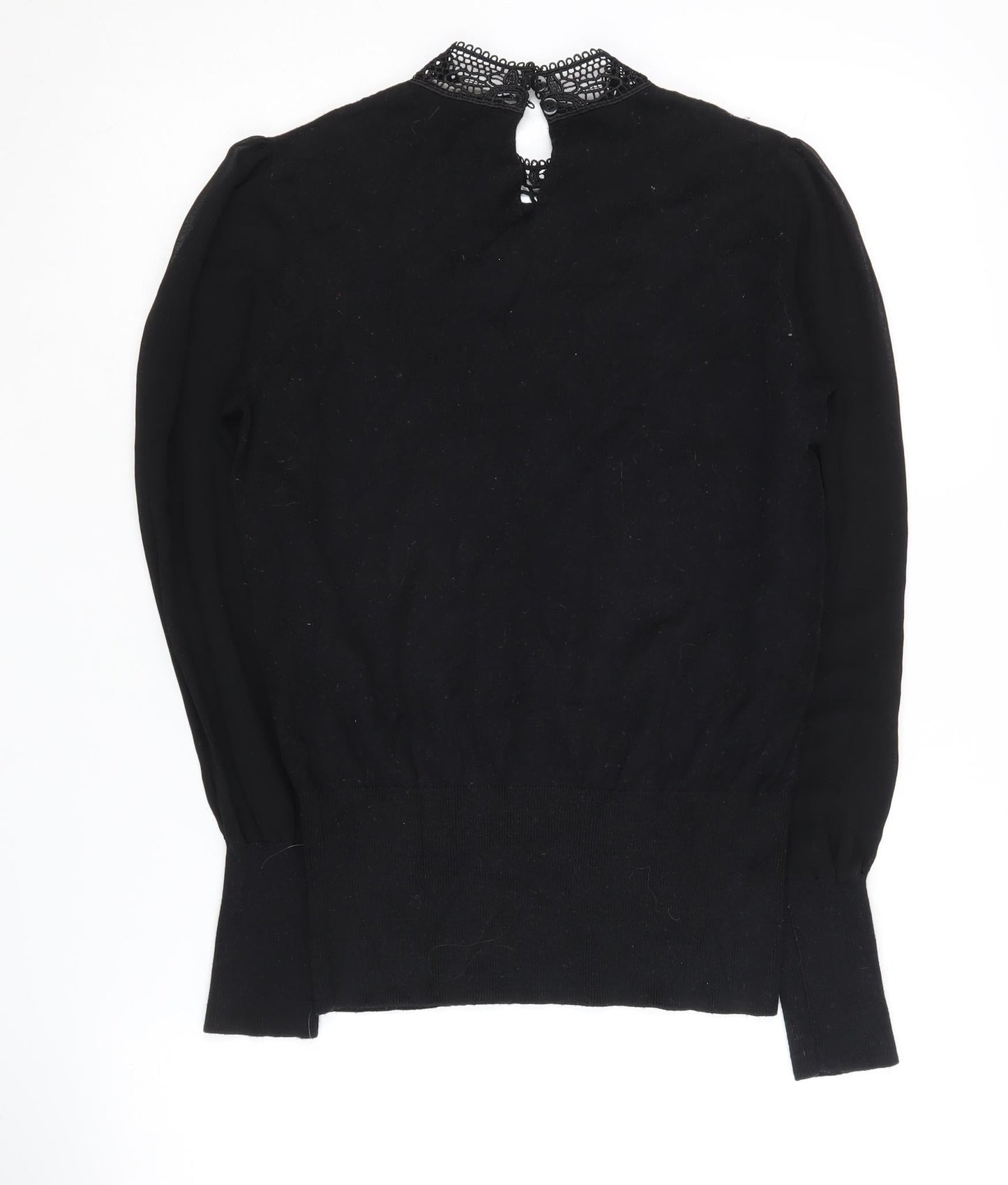 Womens UK Size M Oasis Black Pullover Jumper