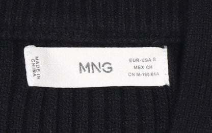 MNG Women's Black Striped Pullover Jumper S