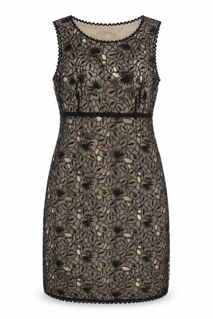 Oasis Women's Black Floral Sleeveless Dress Size 14