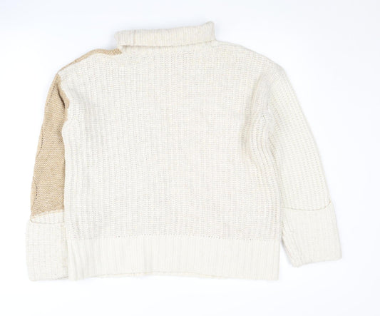 Womens UK Size S Marks and Spencer Beige Pullover Jumper