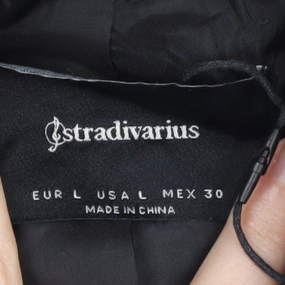 Stradivarius Women's Grey Check Blazer Suit Jacket Size 12