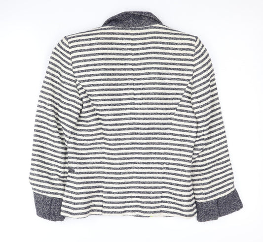 Zara Trafaluc Women's Stripe Blazer S Black/White