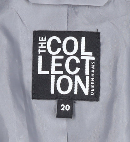 Debenhams Women's Grey Blazer Size 20 Plaid Business