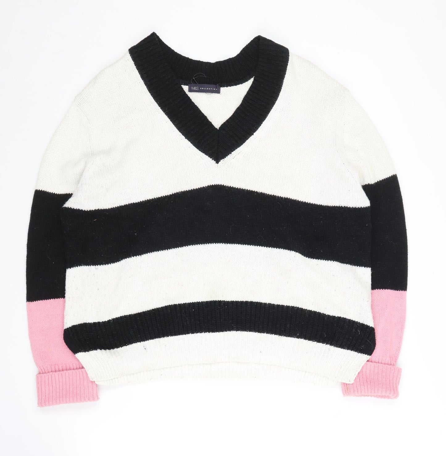 Womens UK Size XL Marks and Spencer Multicoloured Pullover Jumper
