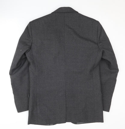 Saxon Hawk Men's Grey Blazer, 38R Classic Style