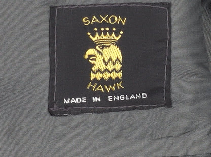 Saxon Hawk Men's Grey Blazer, 38R Classic Style