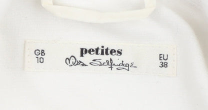 Miss Selfridge Women’s White Blazer Size 10