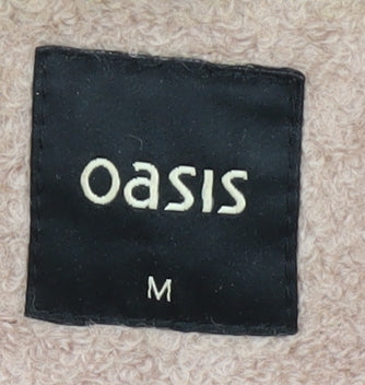 Womens UK Size M Oasis Beige Overcoat