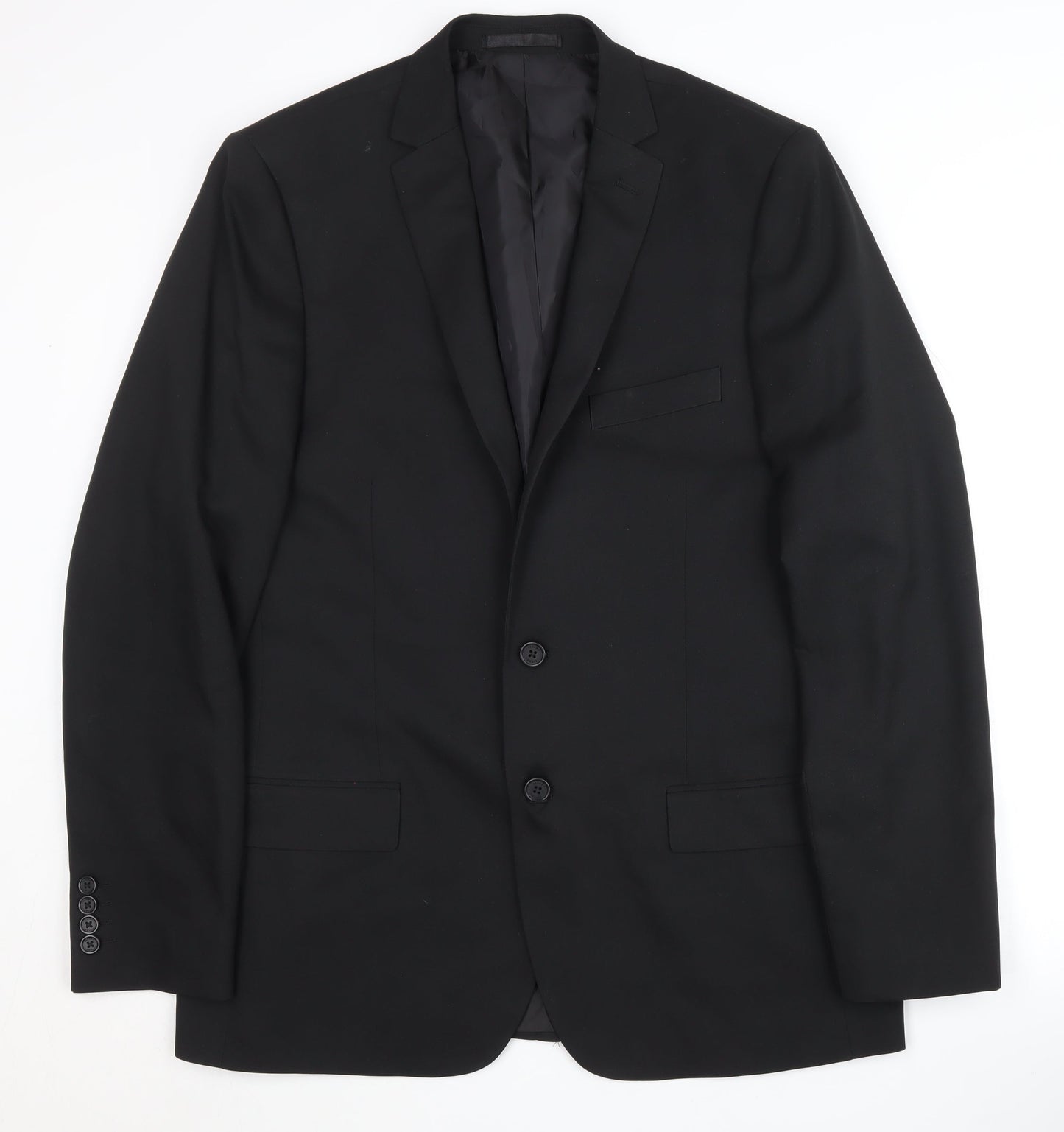 Mens UK Size 42 Jacamo Regular Black Suit Jacket