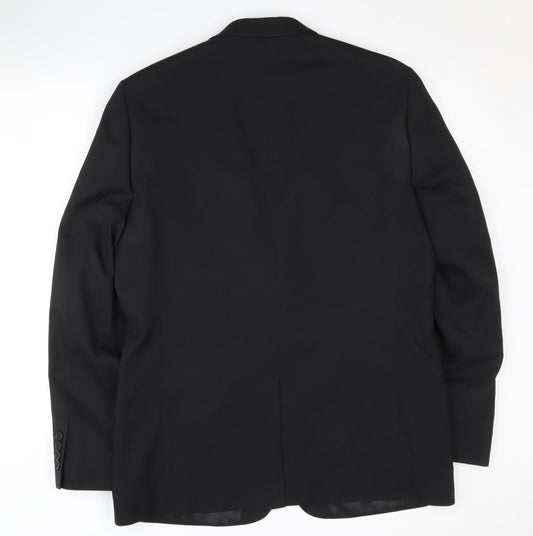 Mens UK Size 42 Jacamo Regular Black Suit Jacket