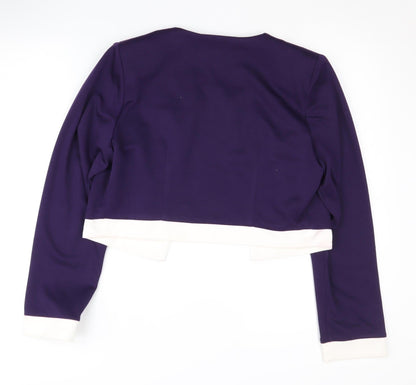 Glitz Women's Purple Suit Jacket Size 12