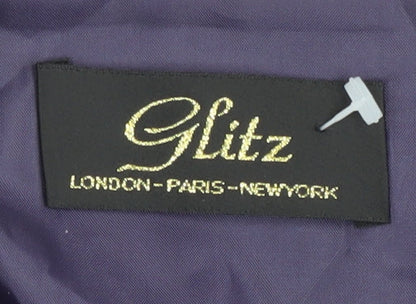 Glitz Women's Purple Suit Jacket Size 12