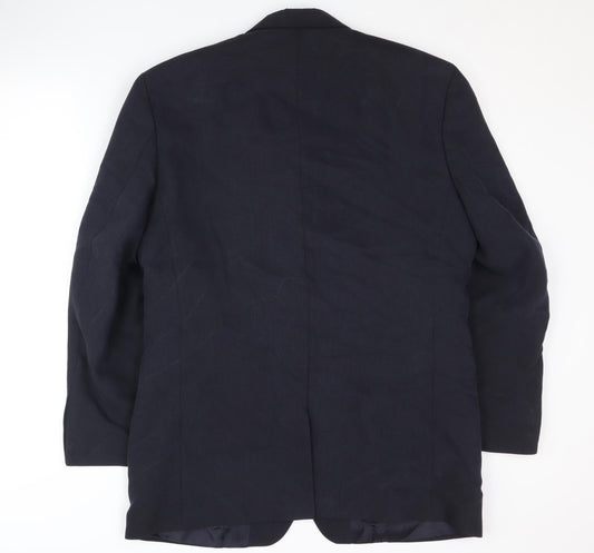 Mens UK Size 40 Jonathan Adams Regular Blue Suit Jacket