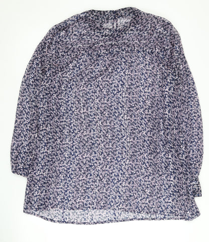 Next Women's Multicoloured Floral Blouse, Size 18, Long Sleeve