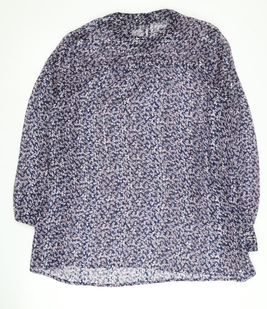 Next Women's Multicoloured Floral Blouse, Size 18, Long Sleeve