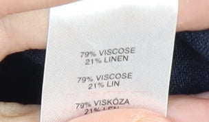 Apricot Women's Blue A-Line Midi Skirt Size 12