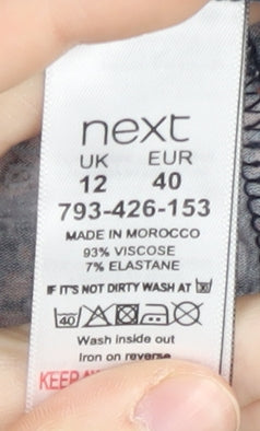Womens UK Size 12 NEXT Slim Fit Leggings Multicoloured Trousers