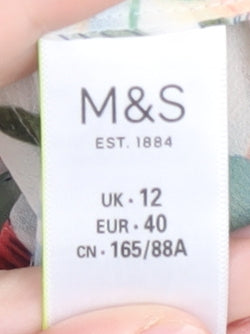 Womens UK Size 12 Marks and Spencer Multicoloured Camisole Blouse
