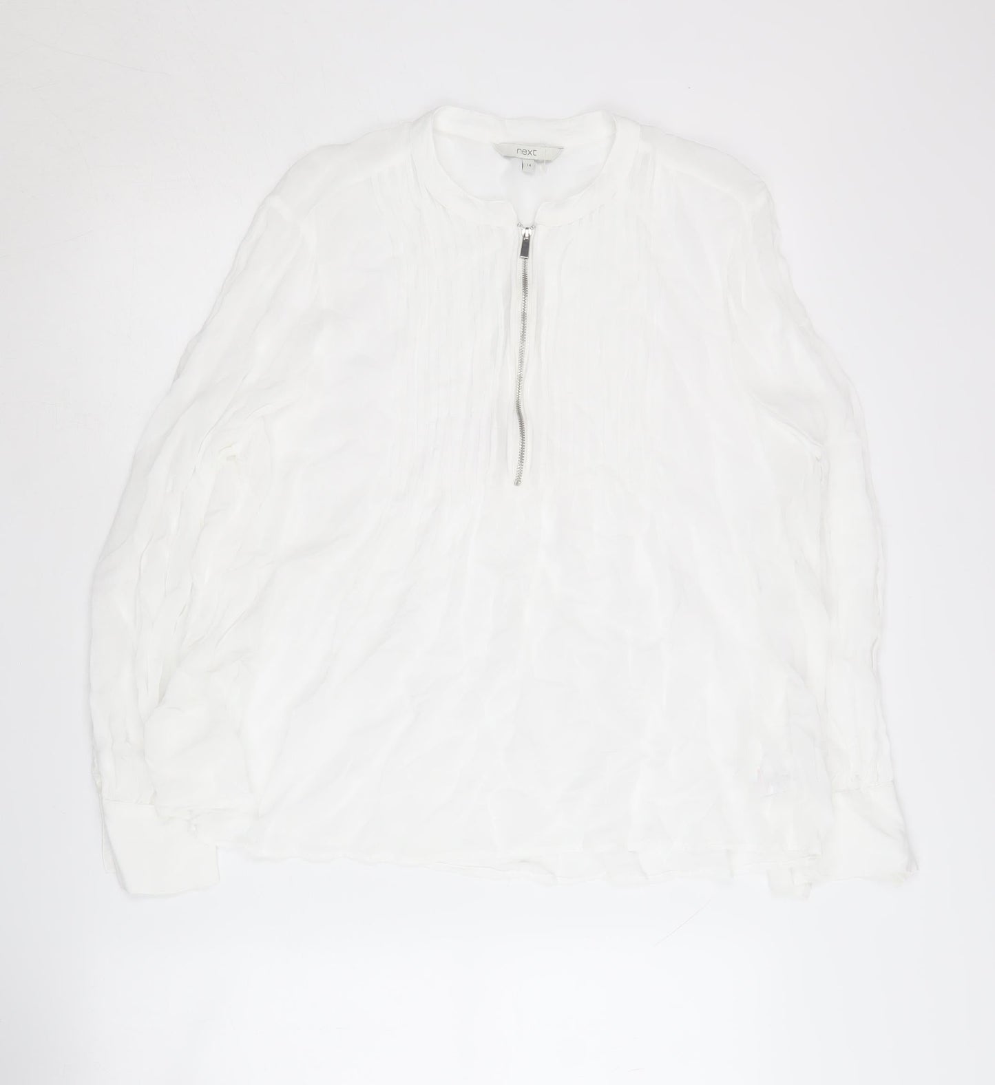 Womens UK Size 14 NEXT White Basic Blouse