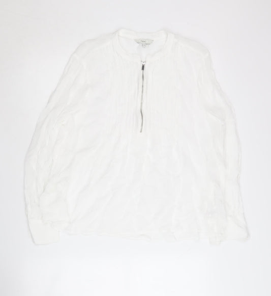 Womens UK Size 14 NEXT White Basic Blouse