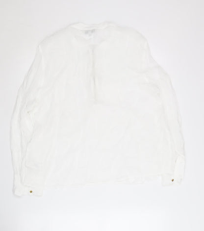 Womens UK Size 14 NEXT White Basic Blouse