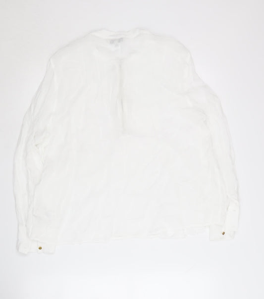 Womens UK Size 14 NEXT White Basic Blouse