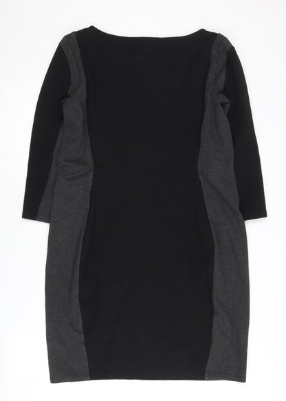 H&M Women's Black Sheath Dress Size 12