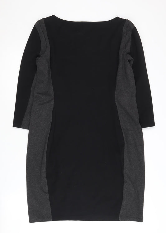 H&M Women's Black Sheath Dress Size 12