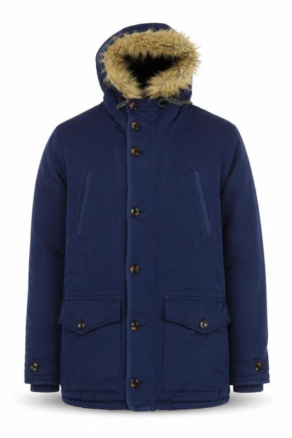 Mens UK Size L Burton Menswear Blue Parka Coat